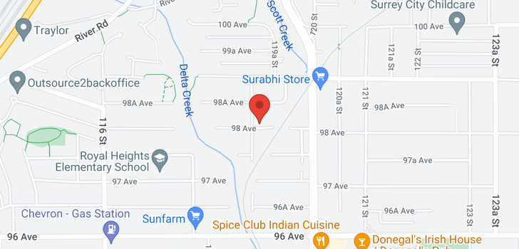 map of 11895 98 AVENUE